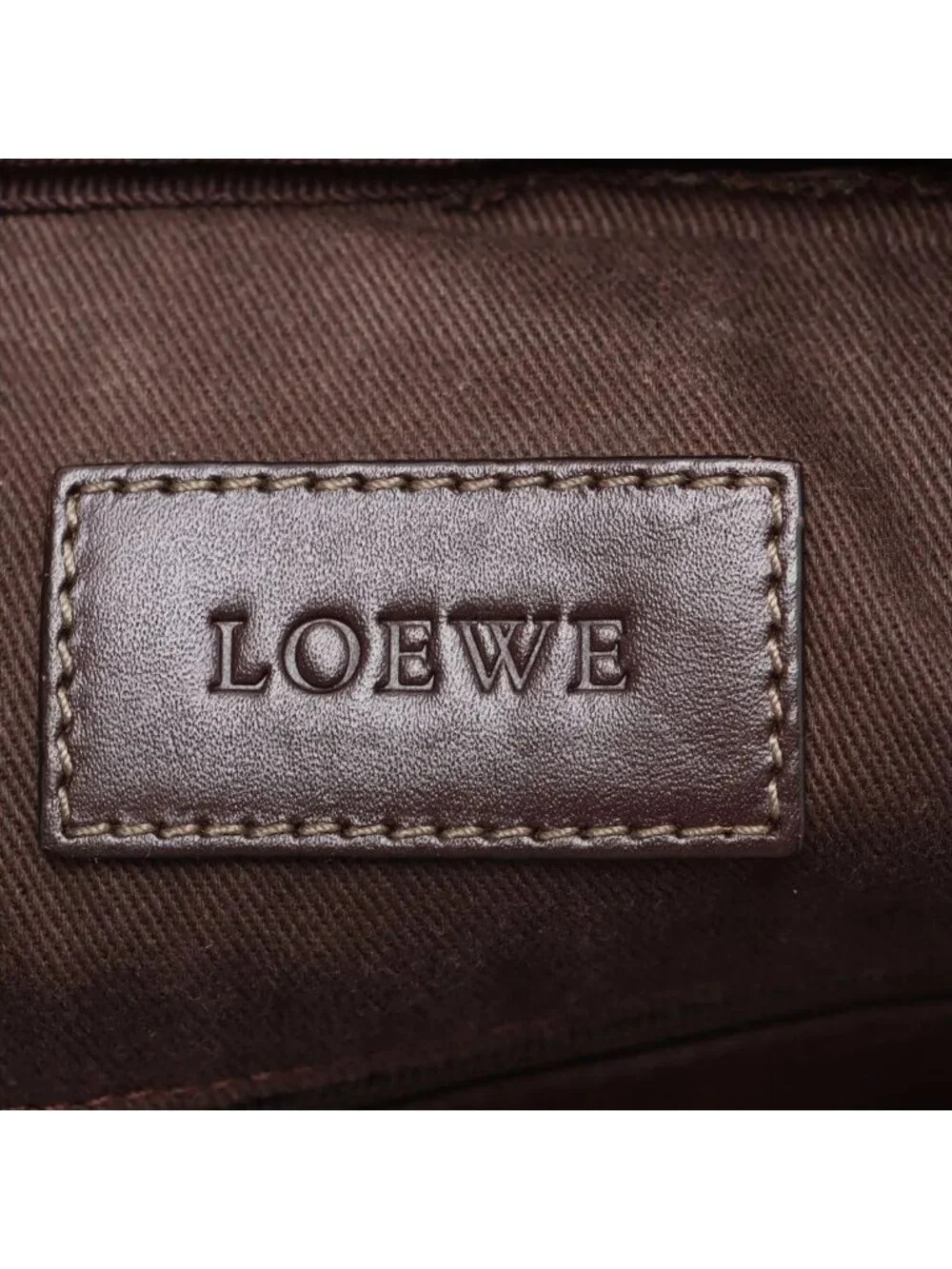 Loewe Repeat Anagram Leather 2-Way Boston Bag Crossbody